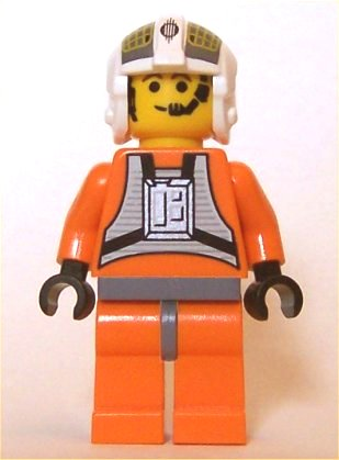 LEGO Minifigure -- Rebel Pilot Y-wing, Dark Bluish Gray Hips (Dutch Vander)-Star Wars / Star Wars Episode 4/5/6 -- sw033a -- Creative Brick Builders